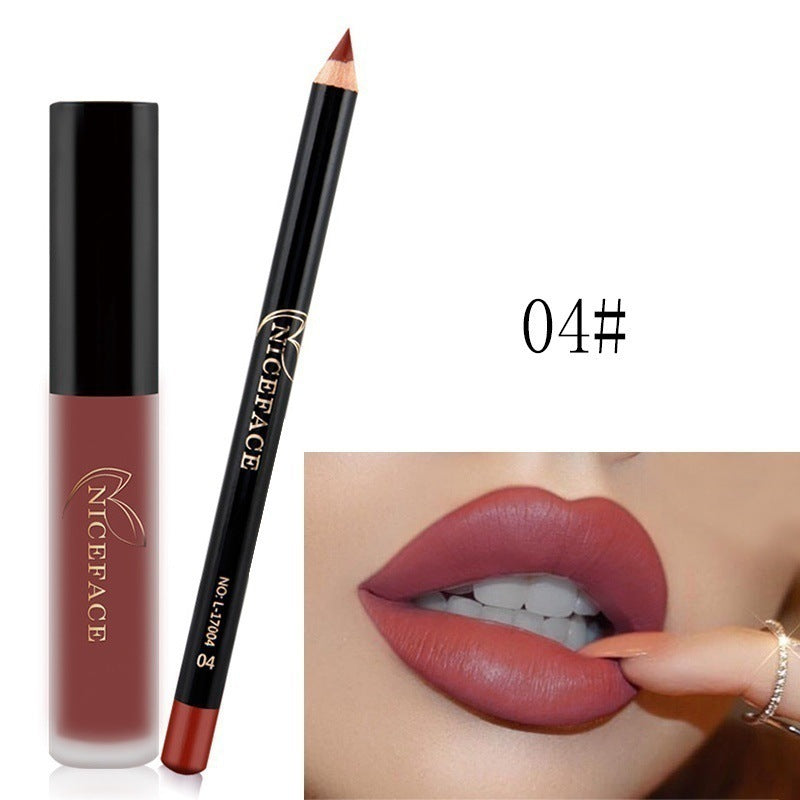 Niceface Matte Lip Gloss & Lip Pencil