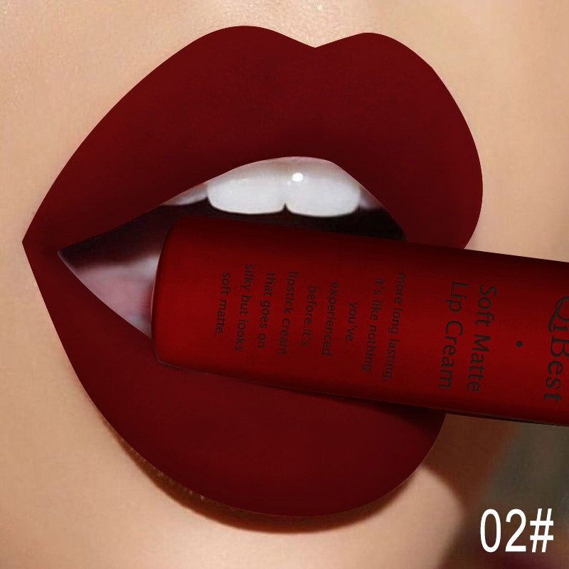 Qibest Soft Matte Cream Lipstick