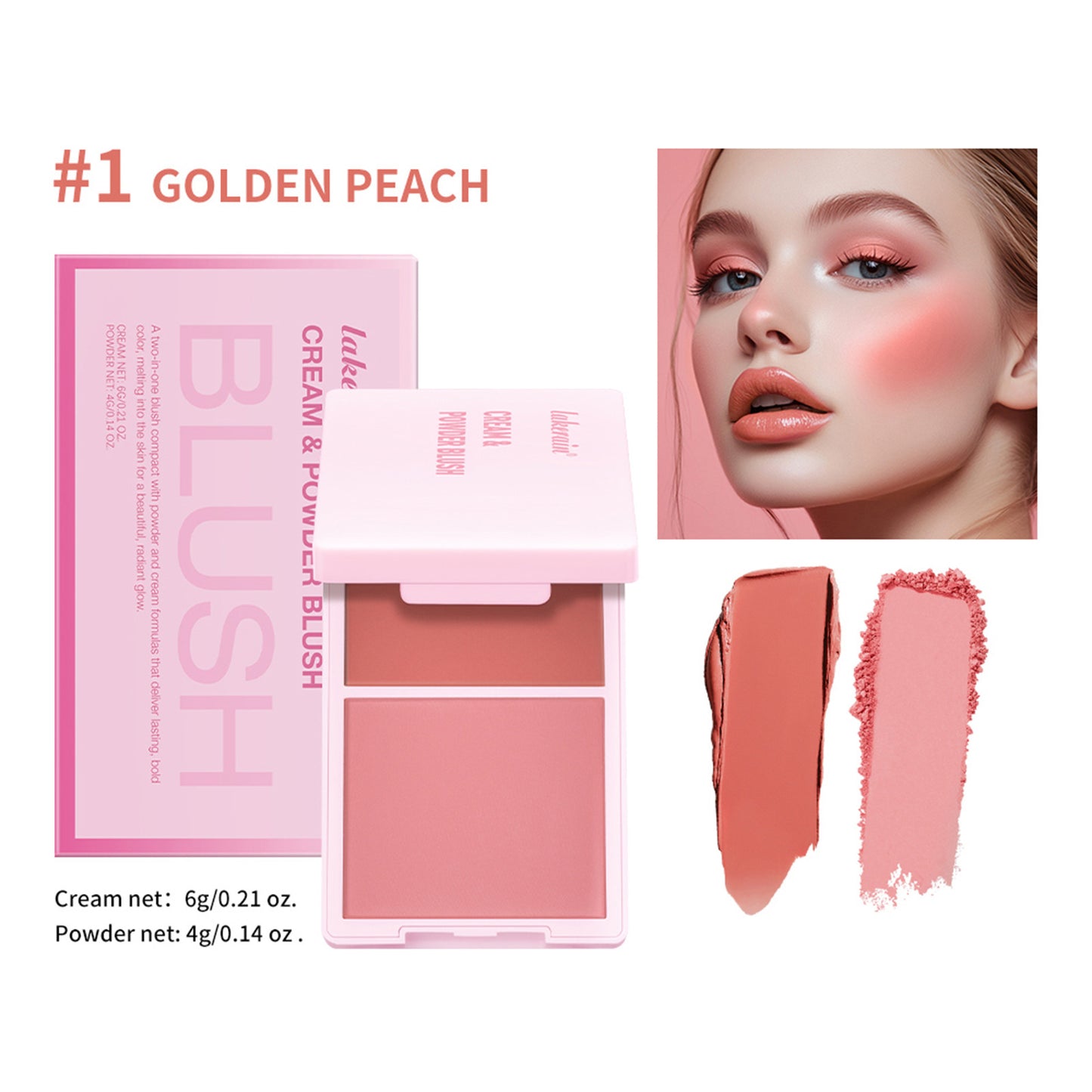 Lakerain Cream & Powder Blush