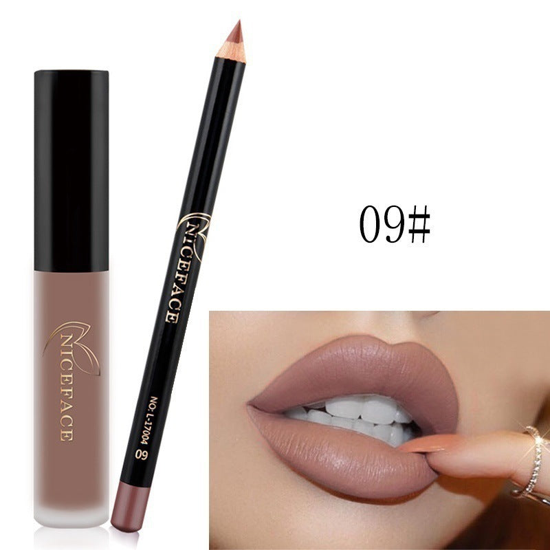 Niceface Matte Lip Gloss & Lip Pencil