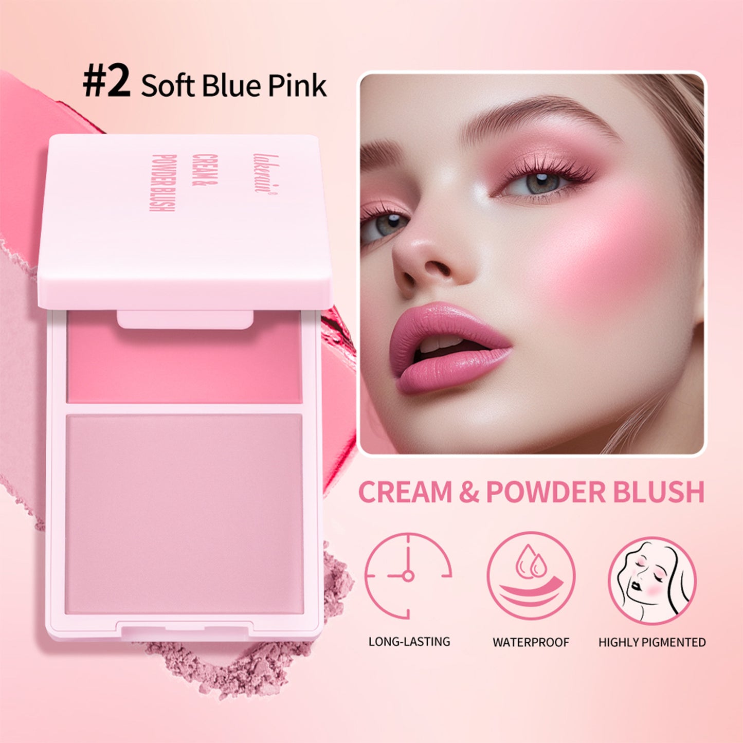 Lakerain Cream & Powder Blush