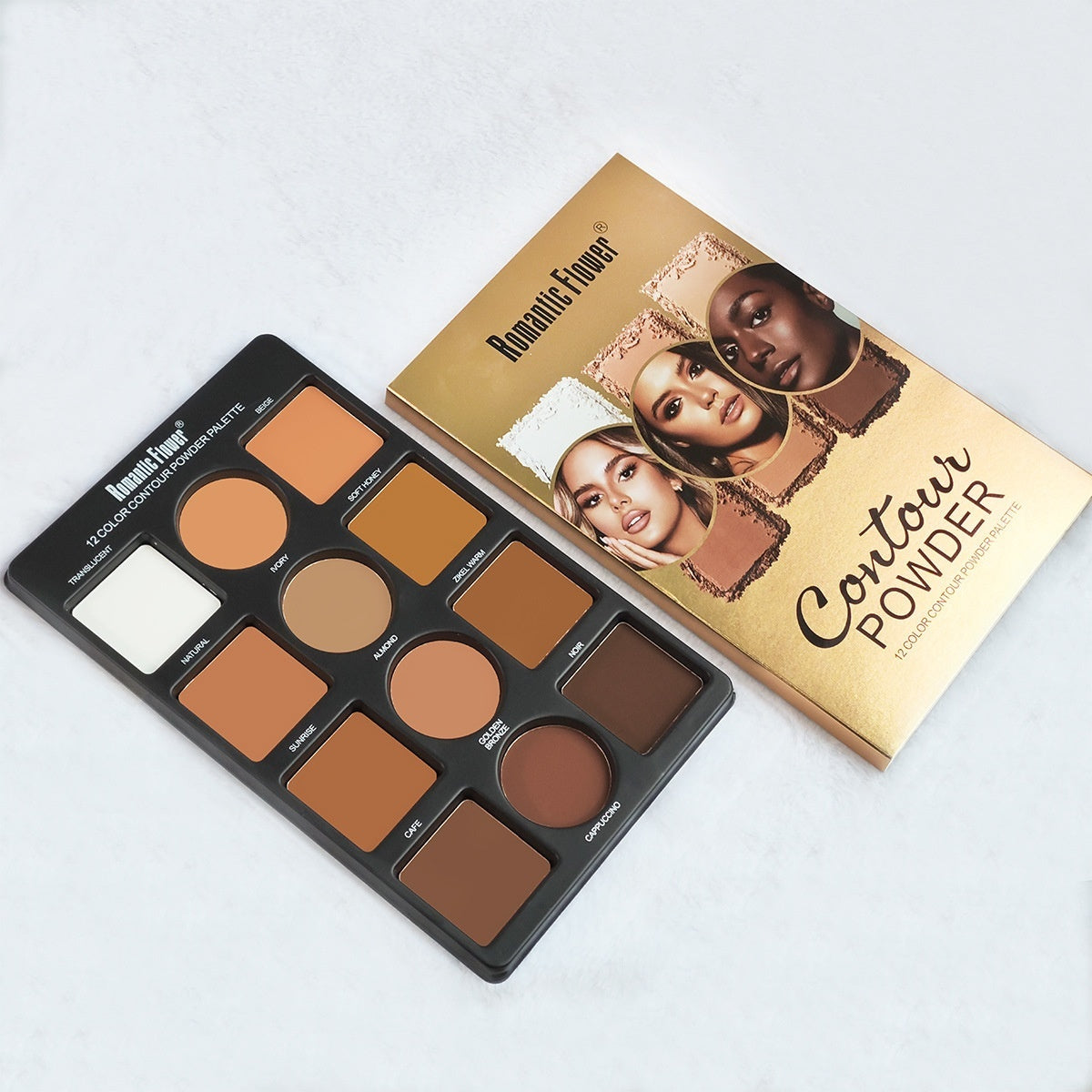12 Colors Contour Powder Palette