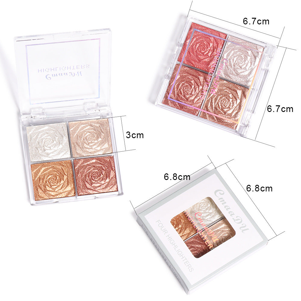 CmaaDu 4 Color : Highlighter, Eyeshadow, Bronzer & Blush