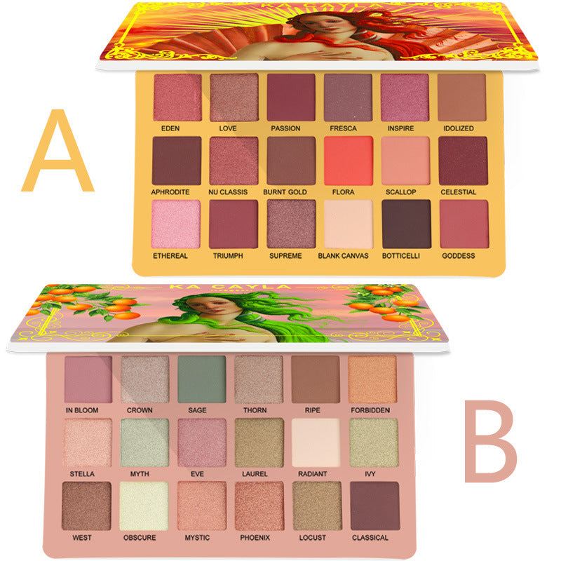 KA CAYLA 18 Shades - Matte and Metallic Eyeshadow Palette