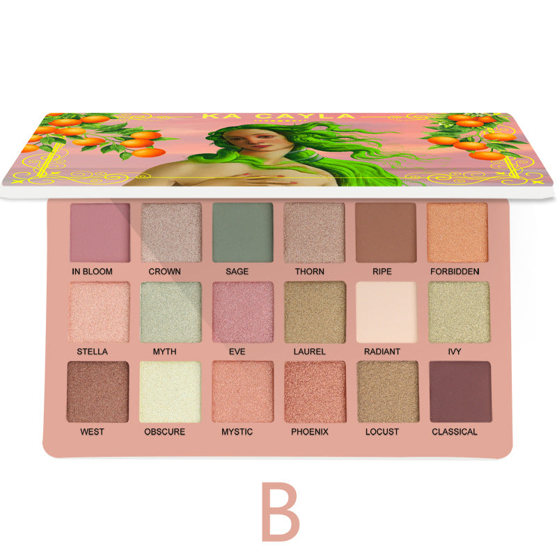 KA CAYLA 18 Shades - Matte and Metallic Eyeshadow Palette