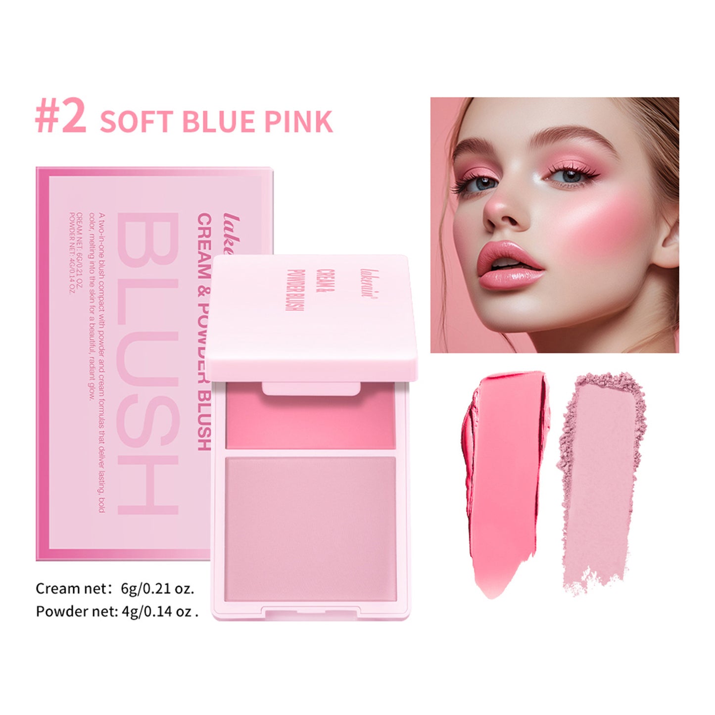 Lakerain Cream & Powder Blush