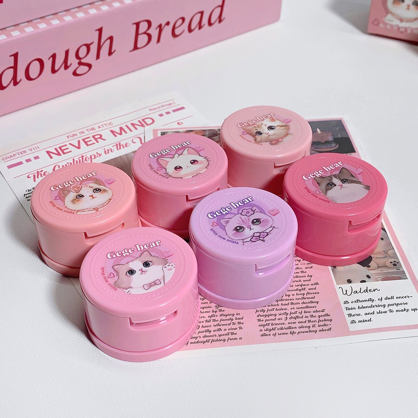 Gege Bear Powder Blush With Puff
