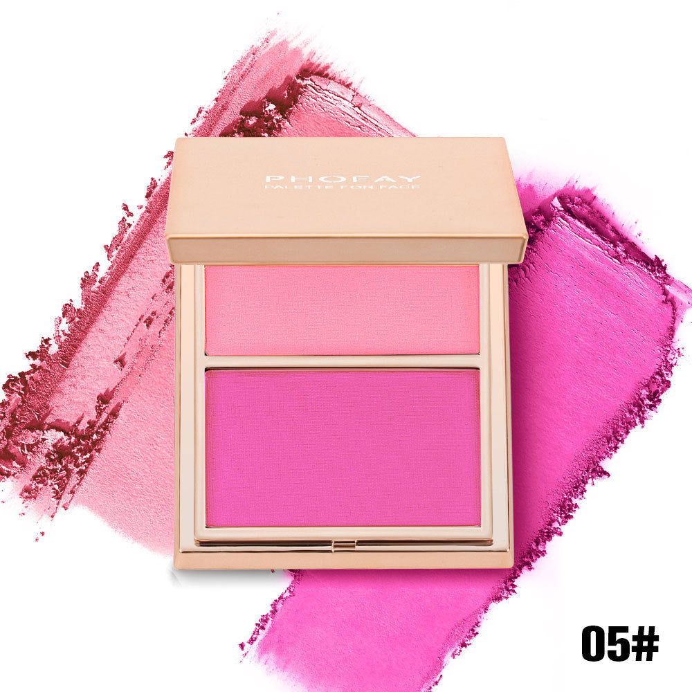 PHOFAY Cream & Powder Blush Duo