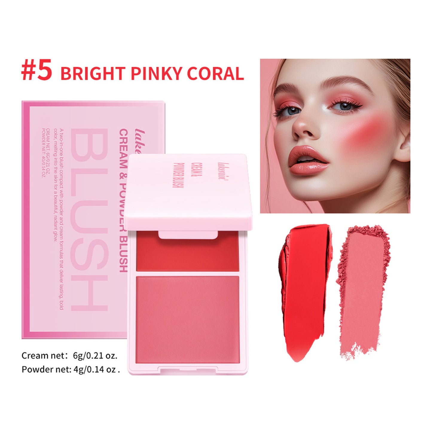 Lakerain Cream & Powder Blush