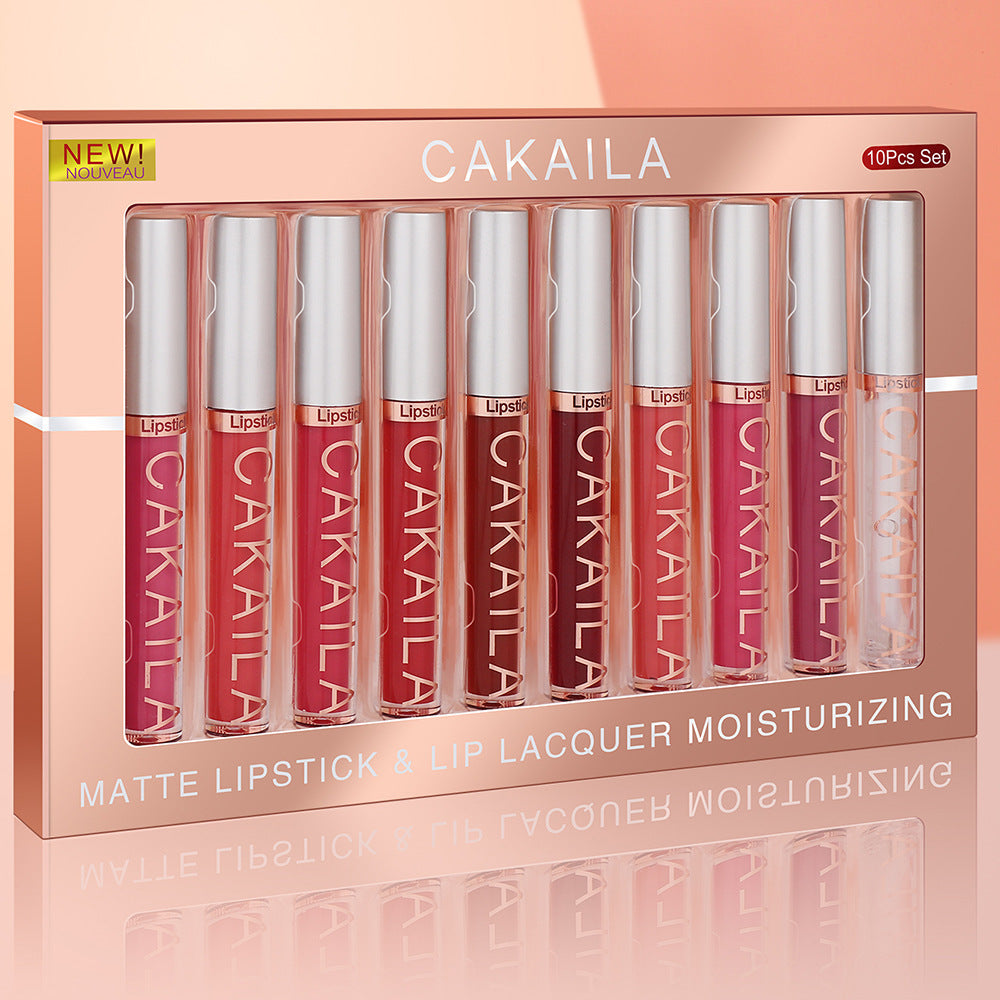 10 Matte Lipstick & Lip Lacquer Moisturizing
