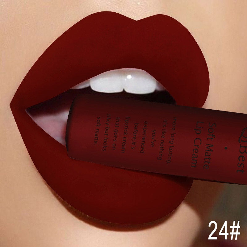 Qibest Soft Matte Cream Lipstick