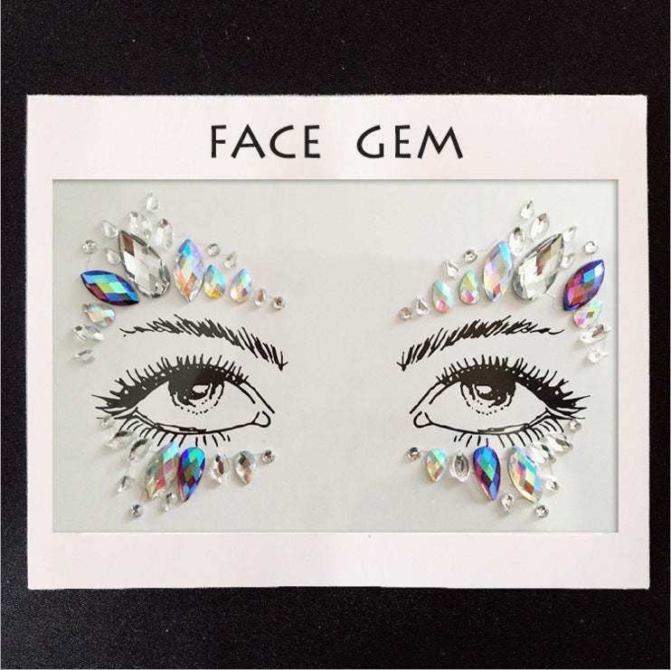 Face & Eye Crystal Sticker