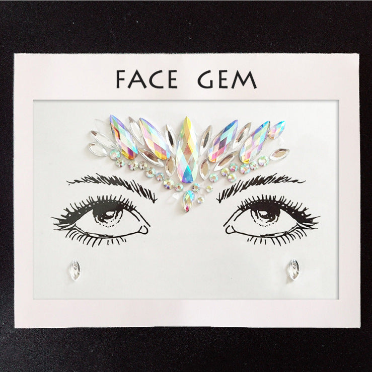 Face & Eye Crystal Sticker