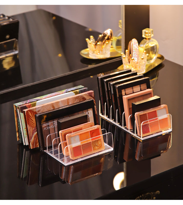 Transparent Plastic Cosmetics Storage Shelf