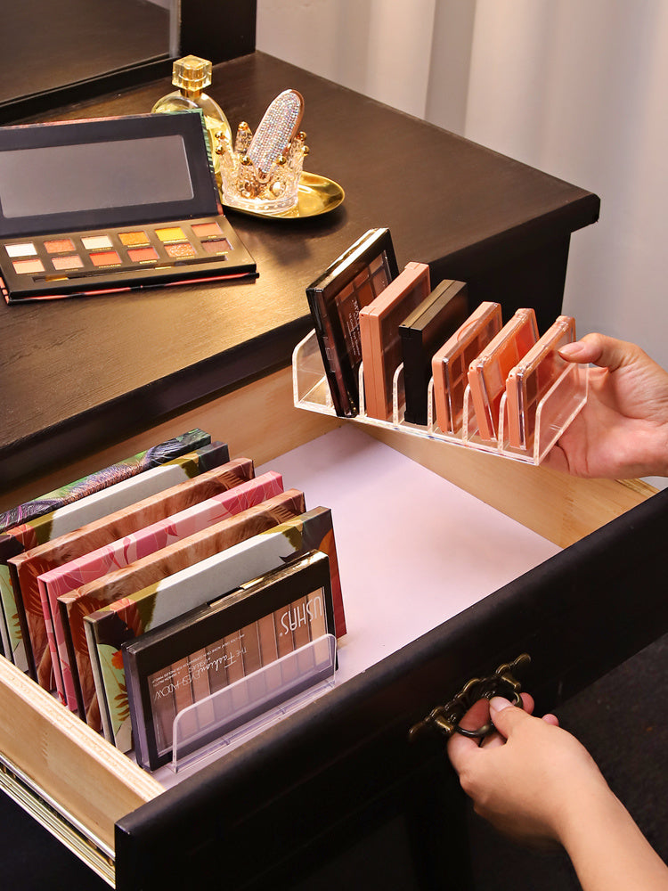 Transparent Plastic Cosmetics Storage Shelf