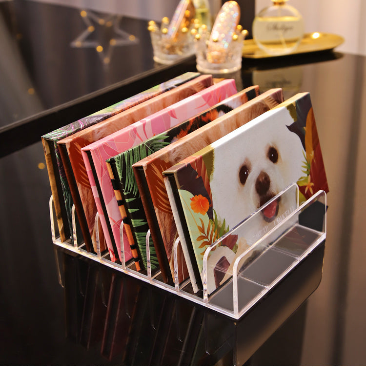 Transparent Plastic Cosmetics Storage Shelf