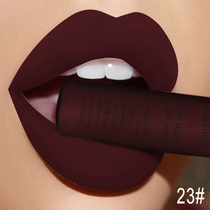 Qibest Soft Matte Cream Lipstick