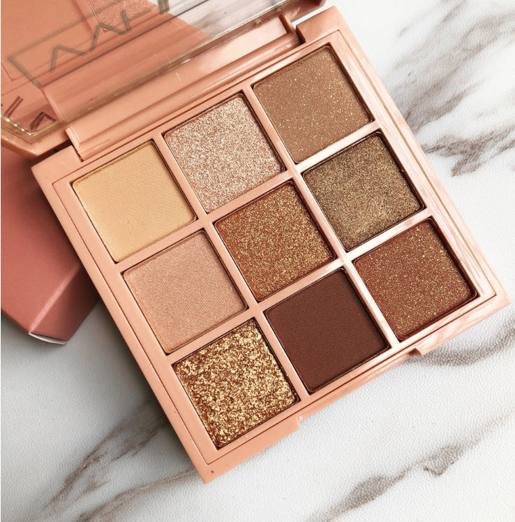 Warm Brown & Charred Orange Eye Shadow Palette
