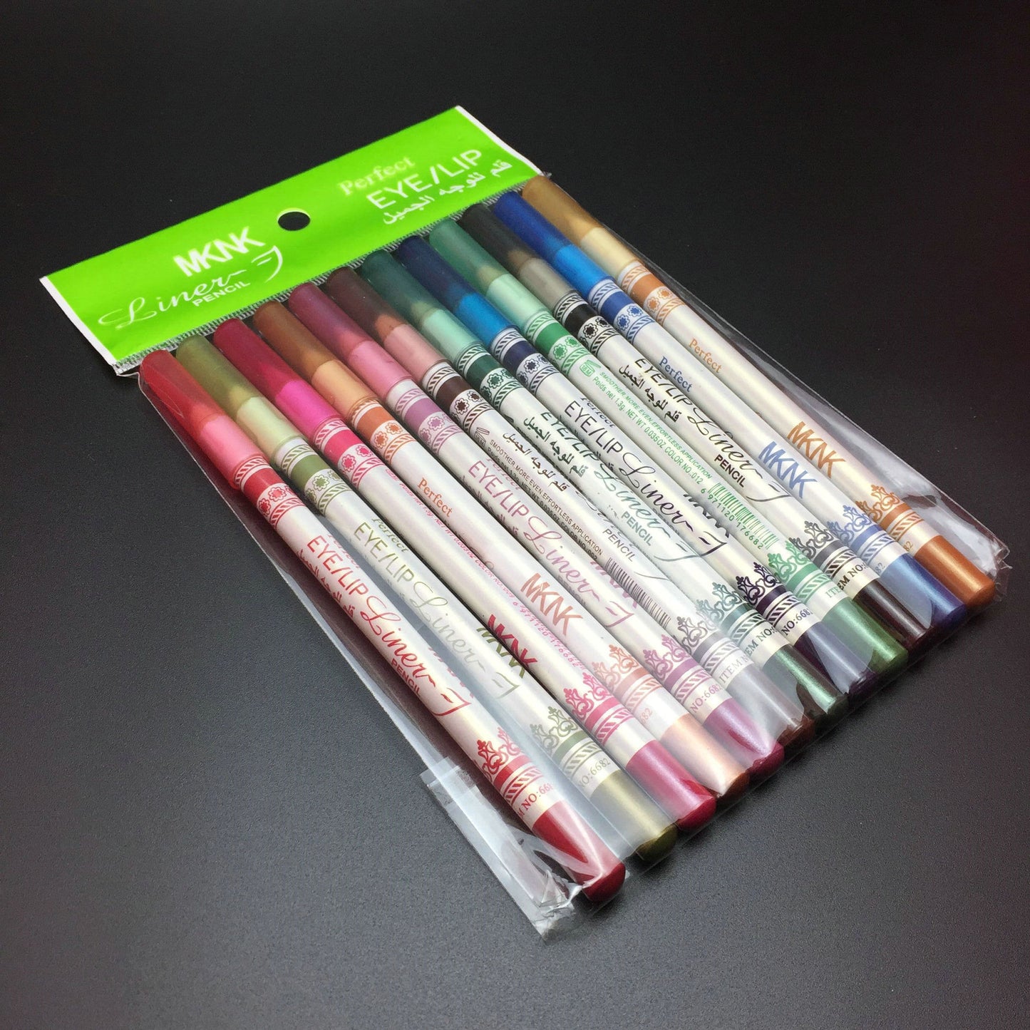 3-in-1 Cosmetics Pencils: Lip Liner, Eye Liner, Eyebrow Liner