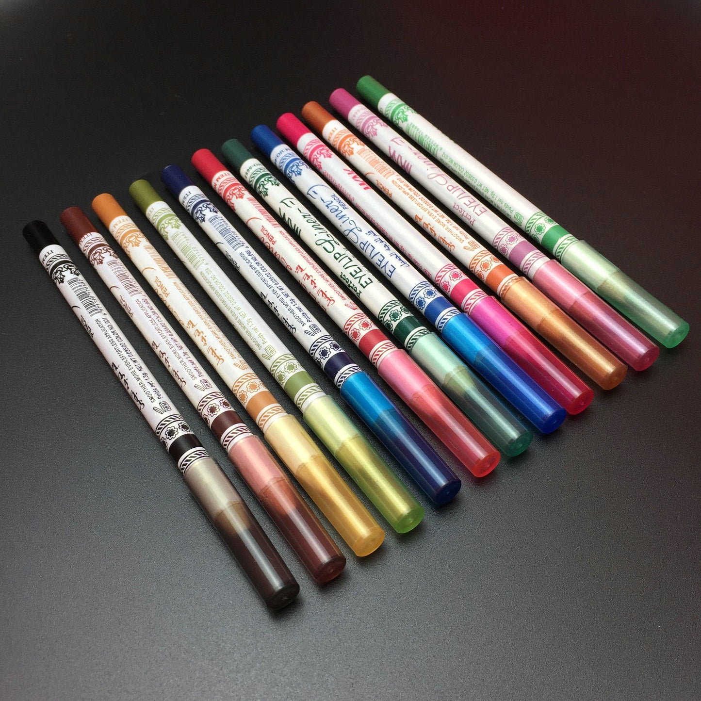 3-in-1 Cosmetics Pencils: Lip Liner, Eye Liner, Eyebrow Liner