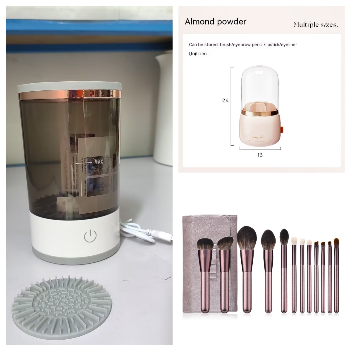 Makeup Brushes Cleaning Machine With USB Charging