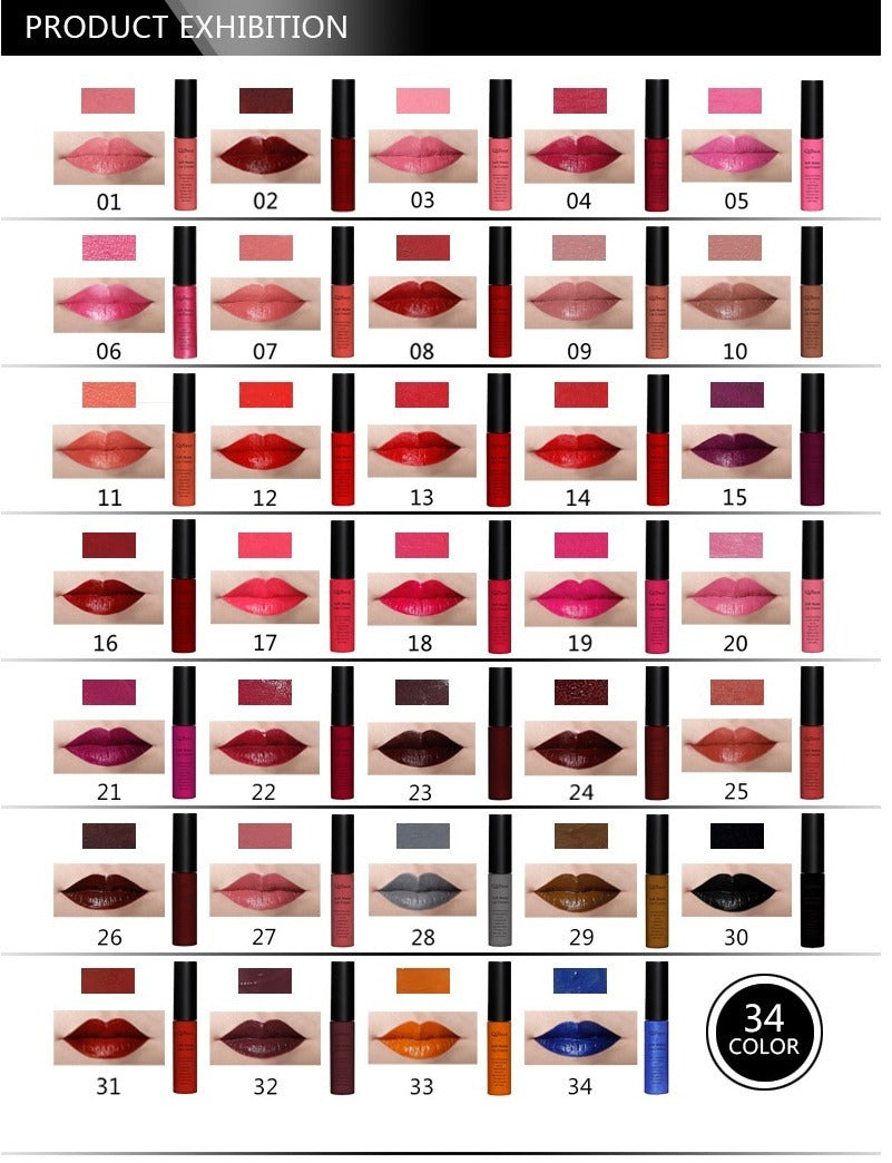 Qibest Soft Matte Cream Lipstick
