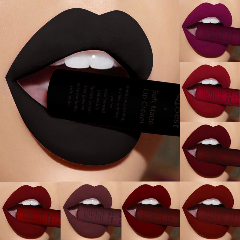 Qibest Soft Matte Cream Lipstick