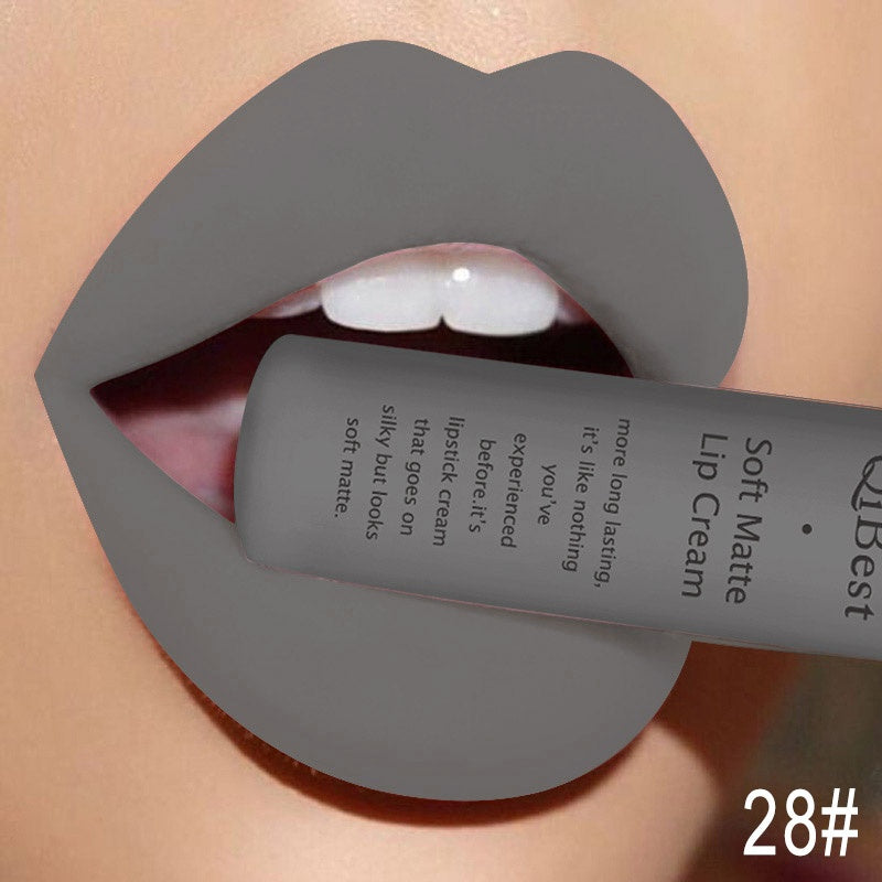 Qibest Soft Matte Cream Lipstick
