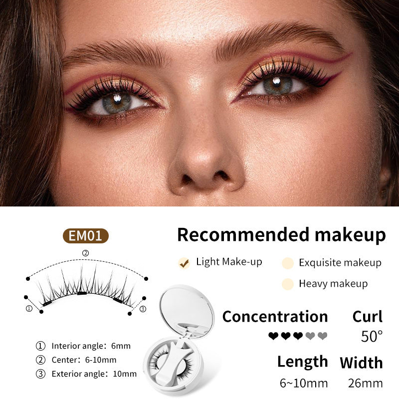 Magnetic False Eyelashes With Applicater