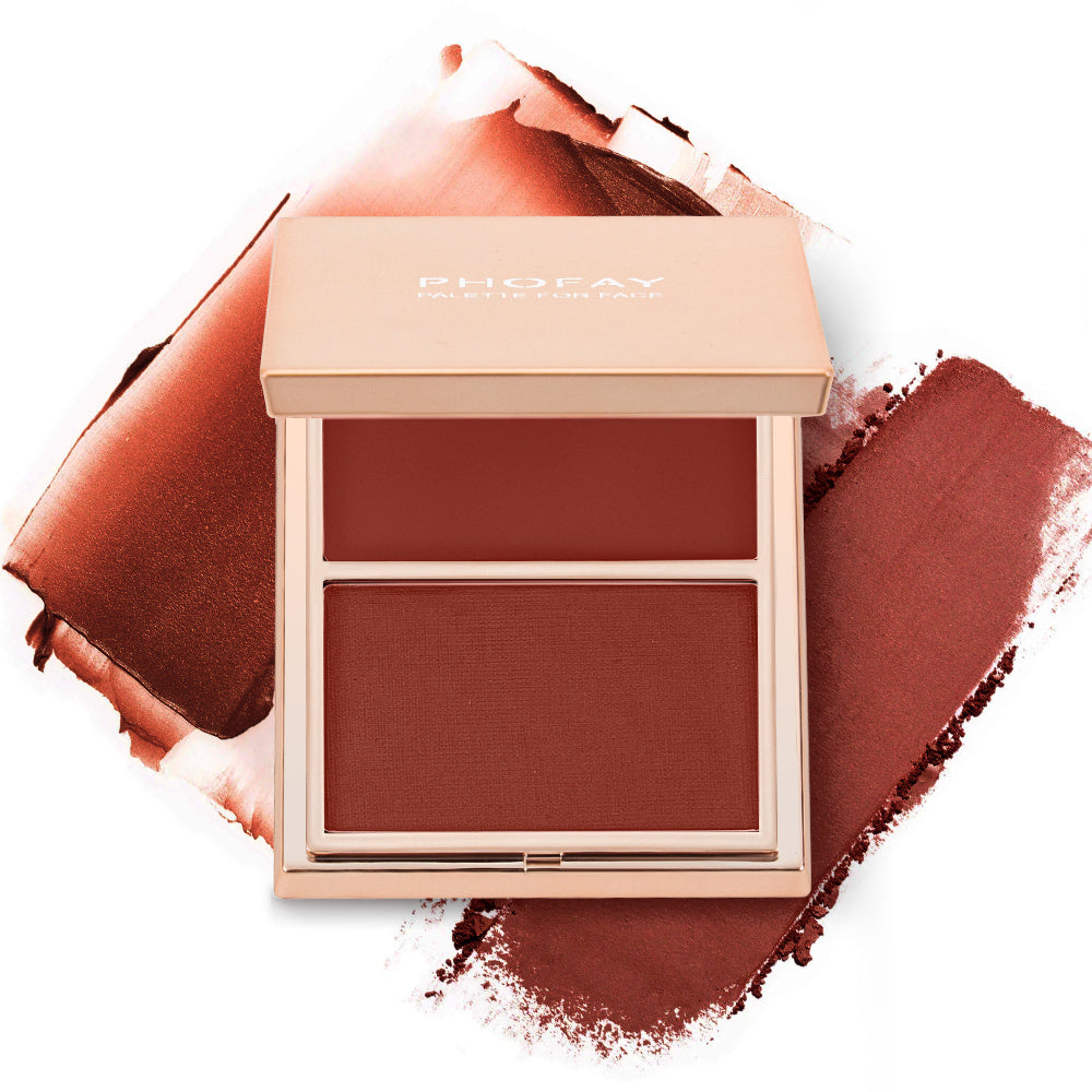 PHOFAY Cream & Powder Blush Duo