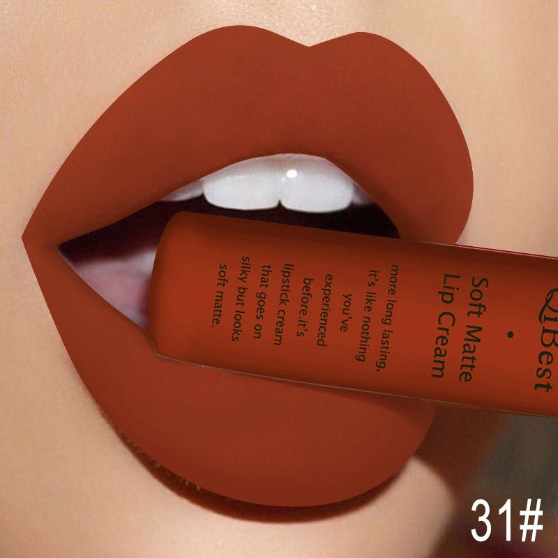 Qibest Soft Matte Cream Lipstick