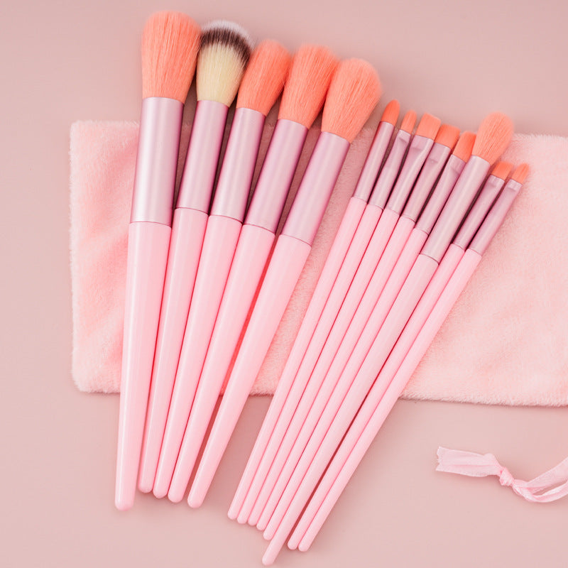 13Pcs Makeup Brush Set - Concealer, Blush, Brush, Eye Shadow, Highlighter, Foundation Brush