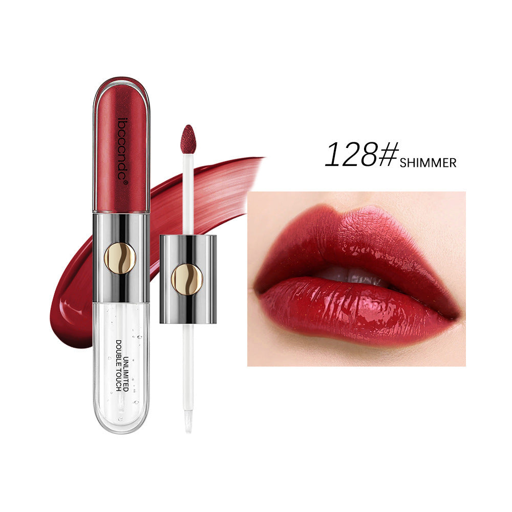 Double-headed Matte Finish & Mirror Effect Lipstick