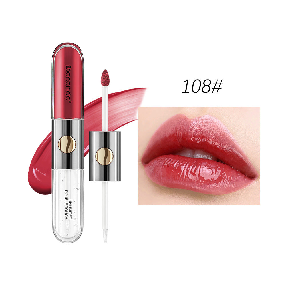 Double-headed Matte Finish & Mirror Effect Lipstick