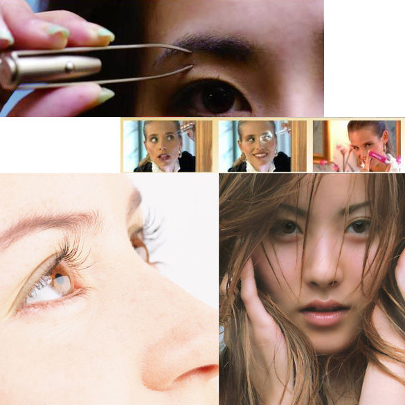 LED Light Eyebrow Tweezer