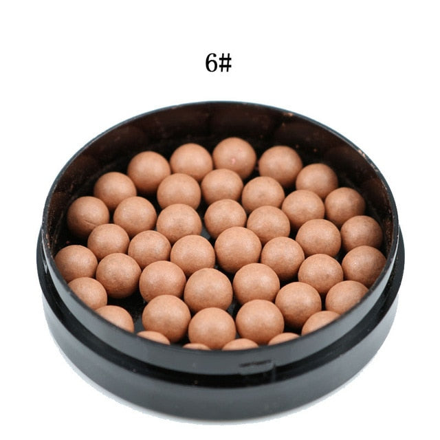 3 In 1 Matte Blusher Ball : Blush, Eyeshadow, Contour Powder