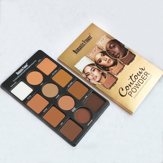 12 Colors Contour Powder Palette