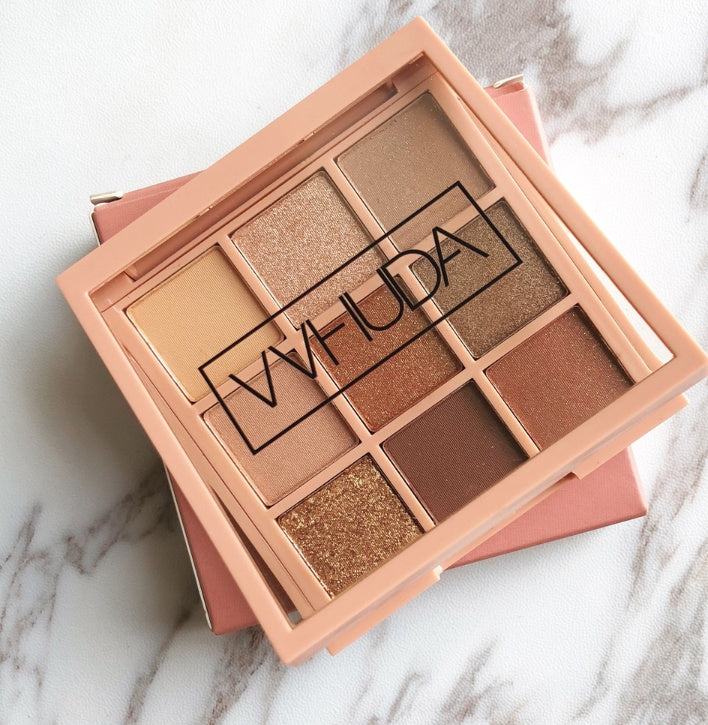Warm Brown & Charred Orange Eye Shadow Palette