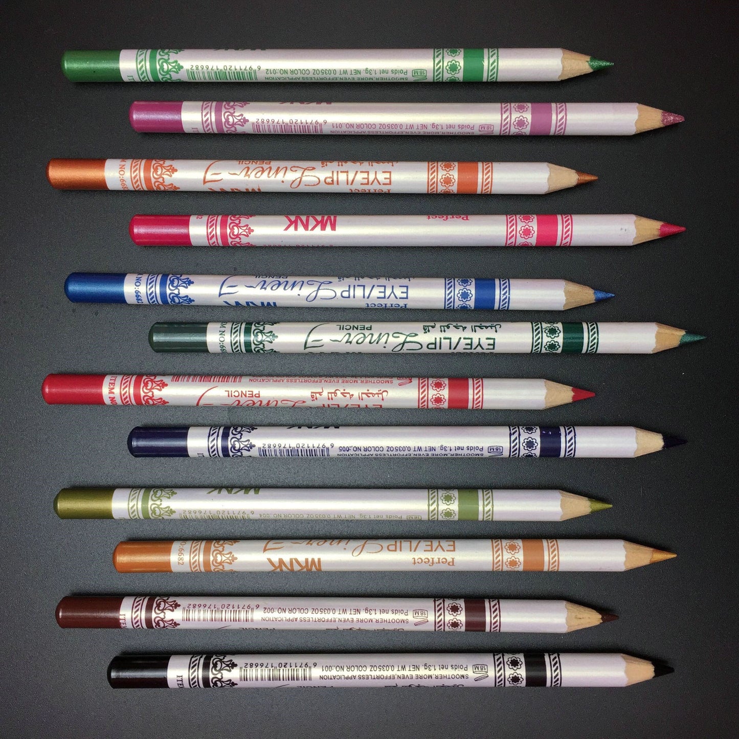 3-in-1 Cosmetics Pencils: Lip Liner, Eye Liner, Eyebrow Liner