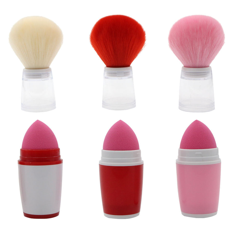 Portable Blush Brush + Sponge Head