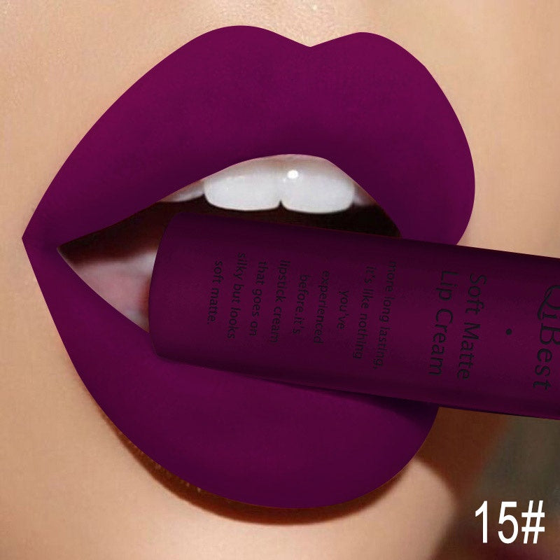Qibest Soft Matte Cream Lipstick