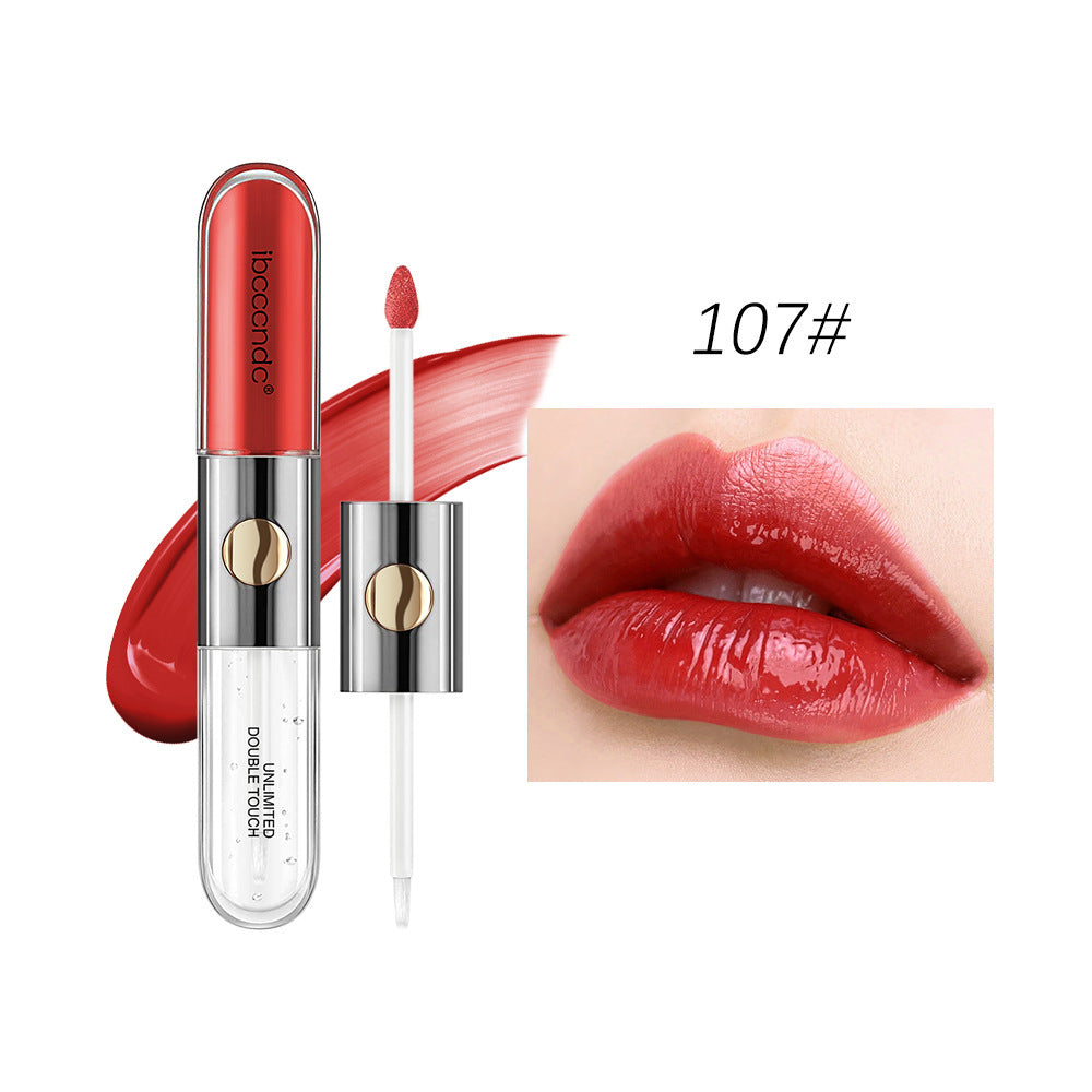 Double-headed Matte Finish & Mirror Effect Lipstick