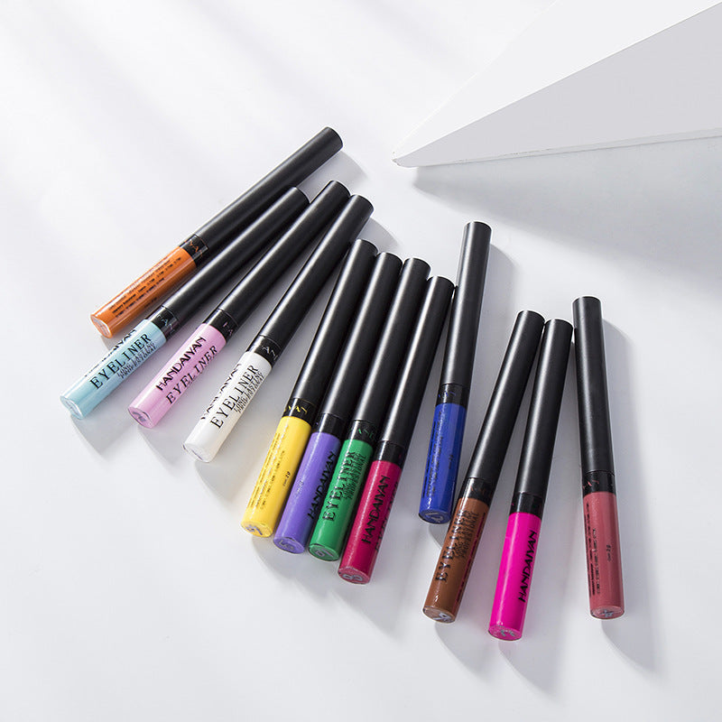 12-Color Liquid Matte Eyeliner - Handaiyan