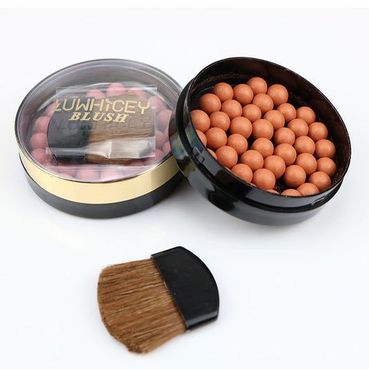3 In 1 Matte Blusher Ball : Blush, Eyeshadow, Contour Powder