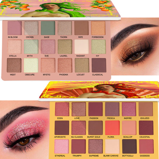 KA CAYLA 18 Shades - Matte and Metallic Eyeshadow Palette