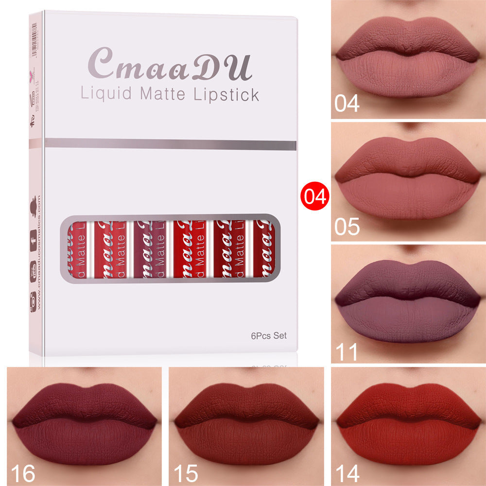 6 CmaaDU Liquid Matte Lipstick