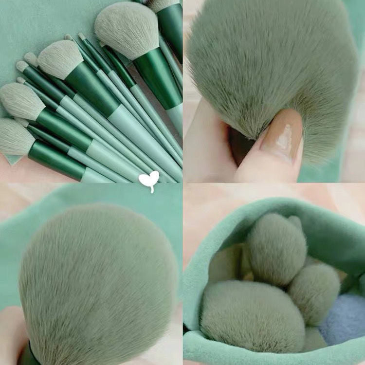 13Pcs Makeup Brush Set - Concealer, Blush, Brush, Eye Shadow, Highlighter, Foundation Brush