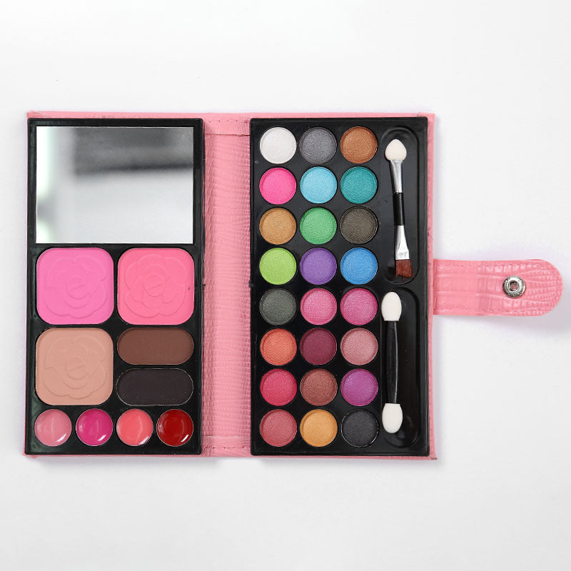 33 color eyeshadow, eyebrow & blush powder, lipstick makeup set