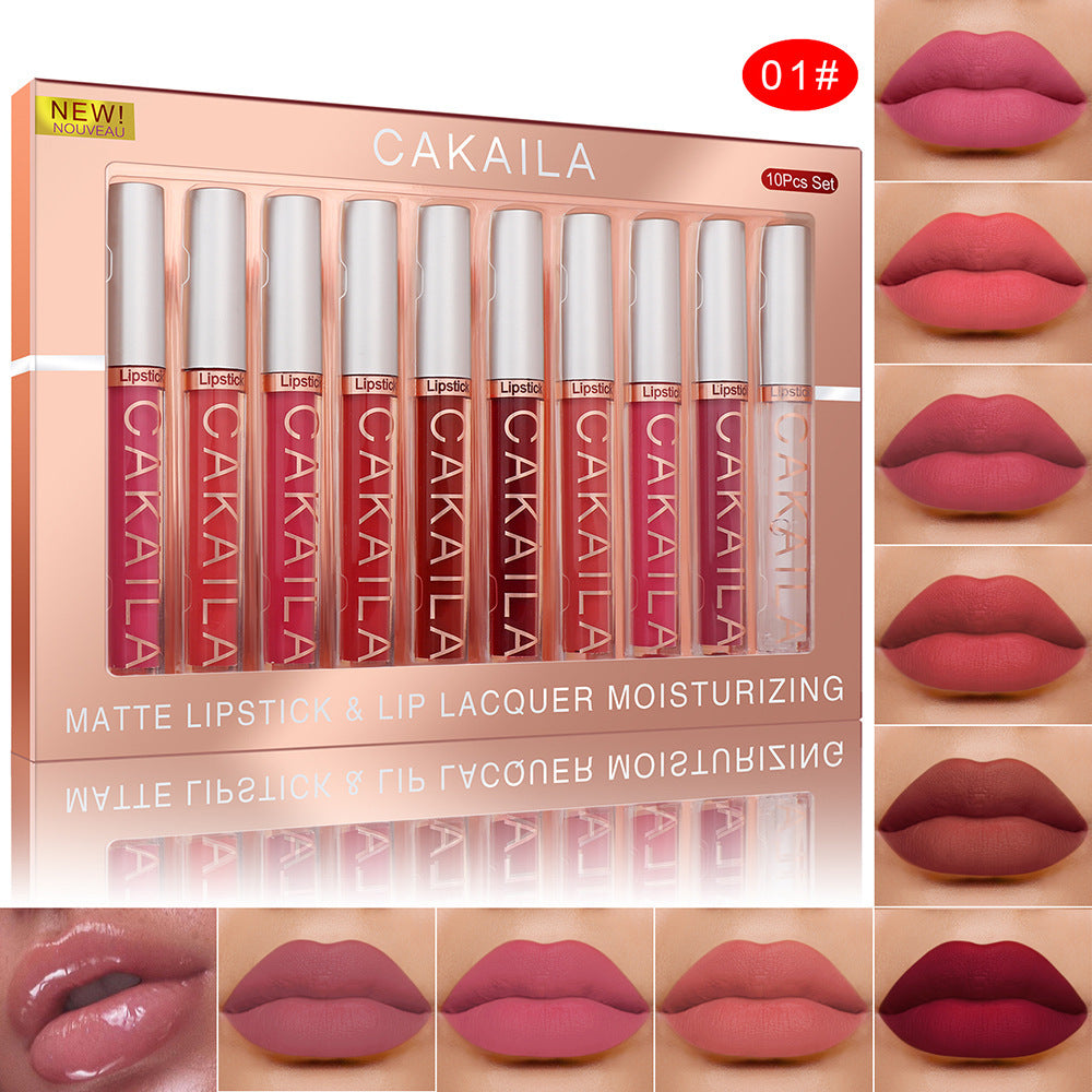 10 Matte Lipstick & Lip Lacquer Moisturizing