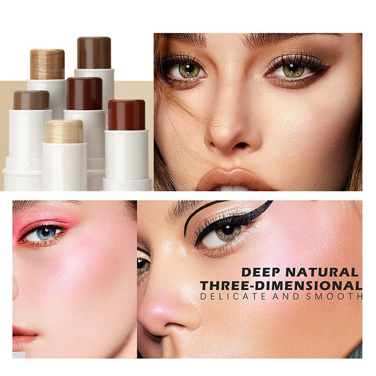 Deep Natural 3D Highlighter, Contouring Bronzer & Blush Stick